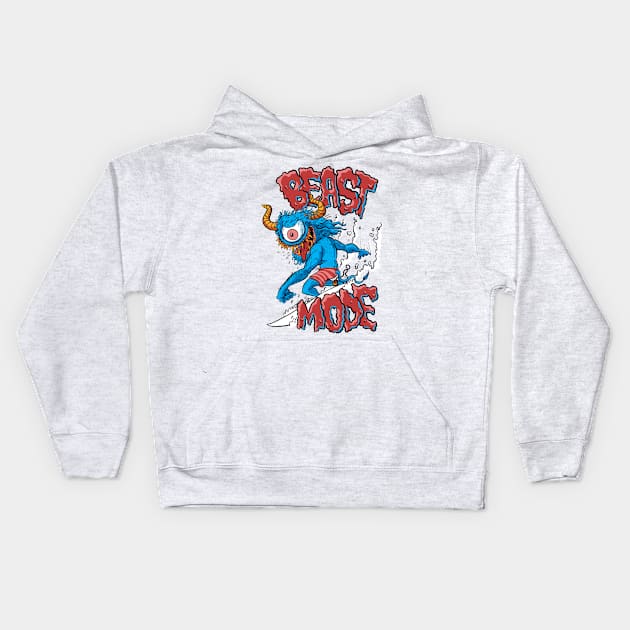 Beast Mode Kids Hoodie by itsbillmain